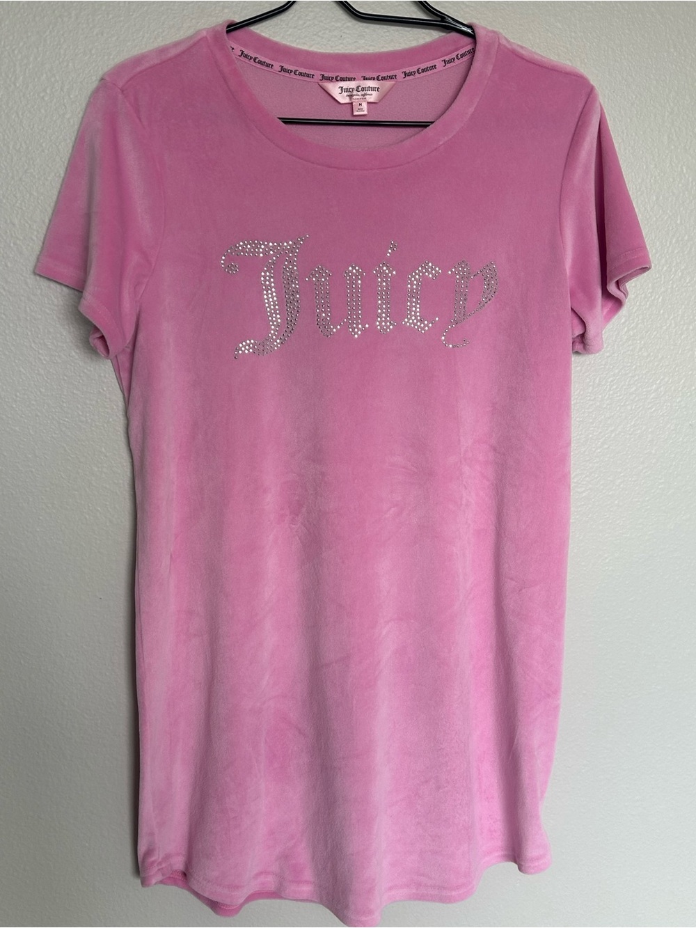 Juicy Couture Pink Sleepwear Velvet Nightdress